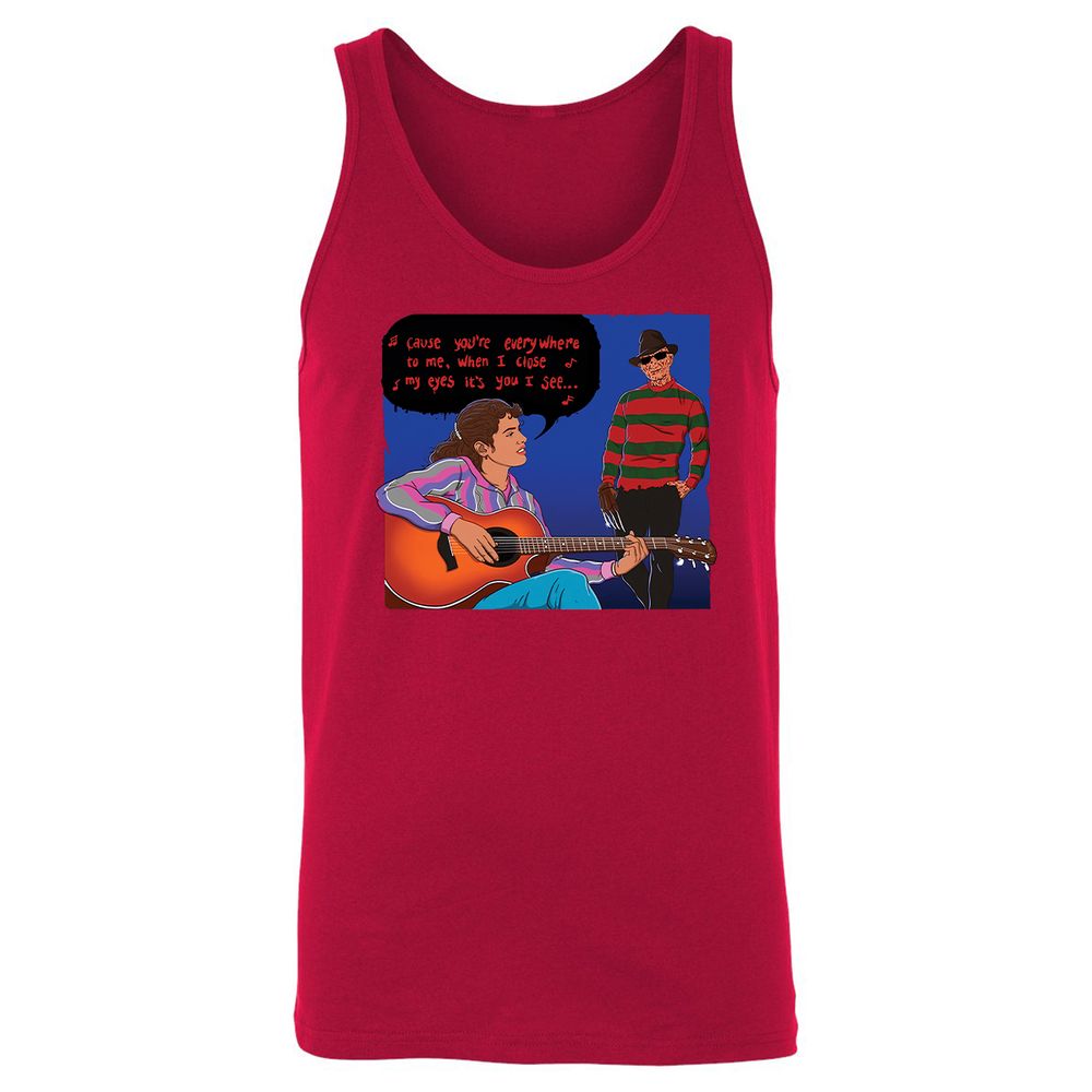 Unisex Jersey Tank - F6S38P9X - Red - 11