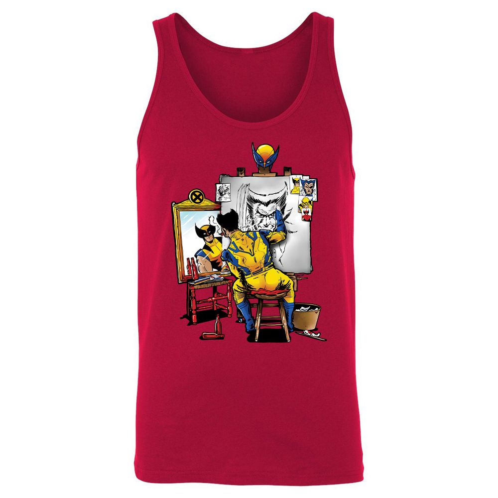 Unisex Jersey Tank - WDYBLAJN - Red - 11