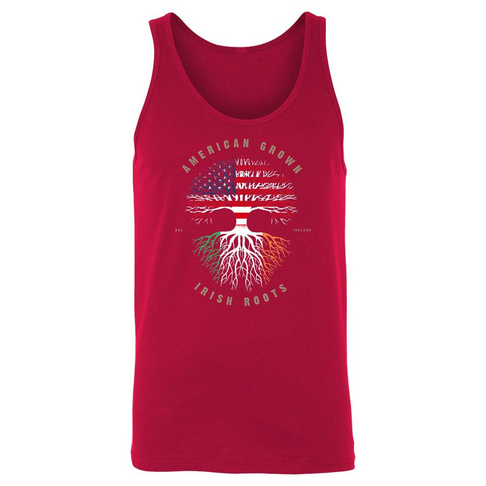Unisex Jersey Tank - KD67VA78 - Red - 11