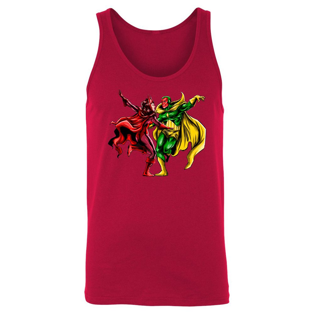 Unisex Jersey Tank - X4K3TELL - Red - 11