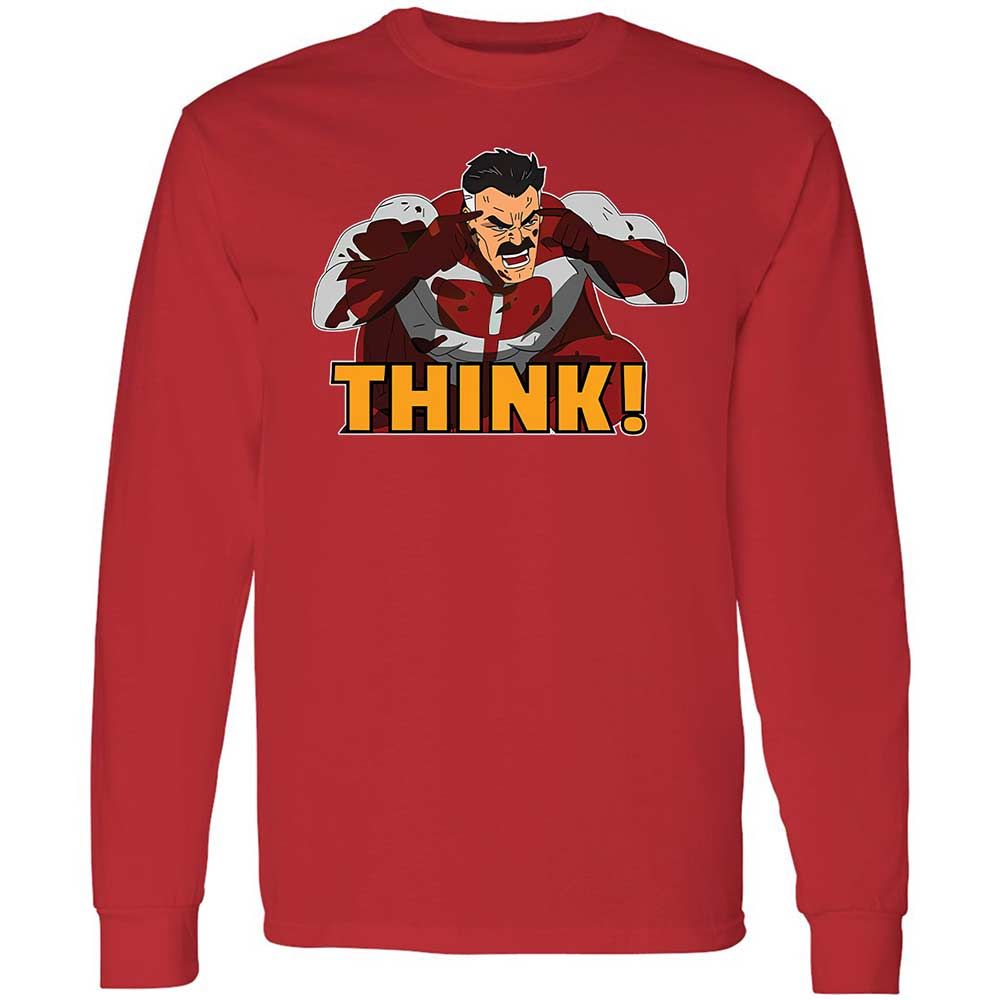 Long Sleeve T-Shirt - LC6DDVZ9 - Red - 11