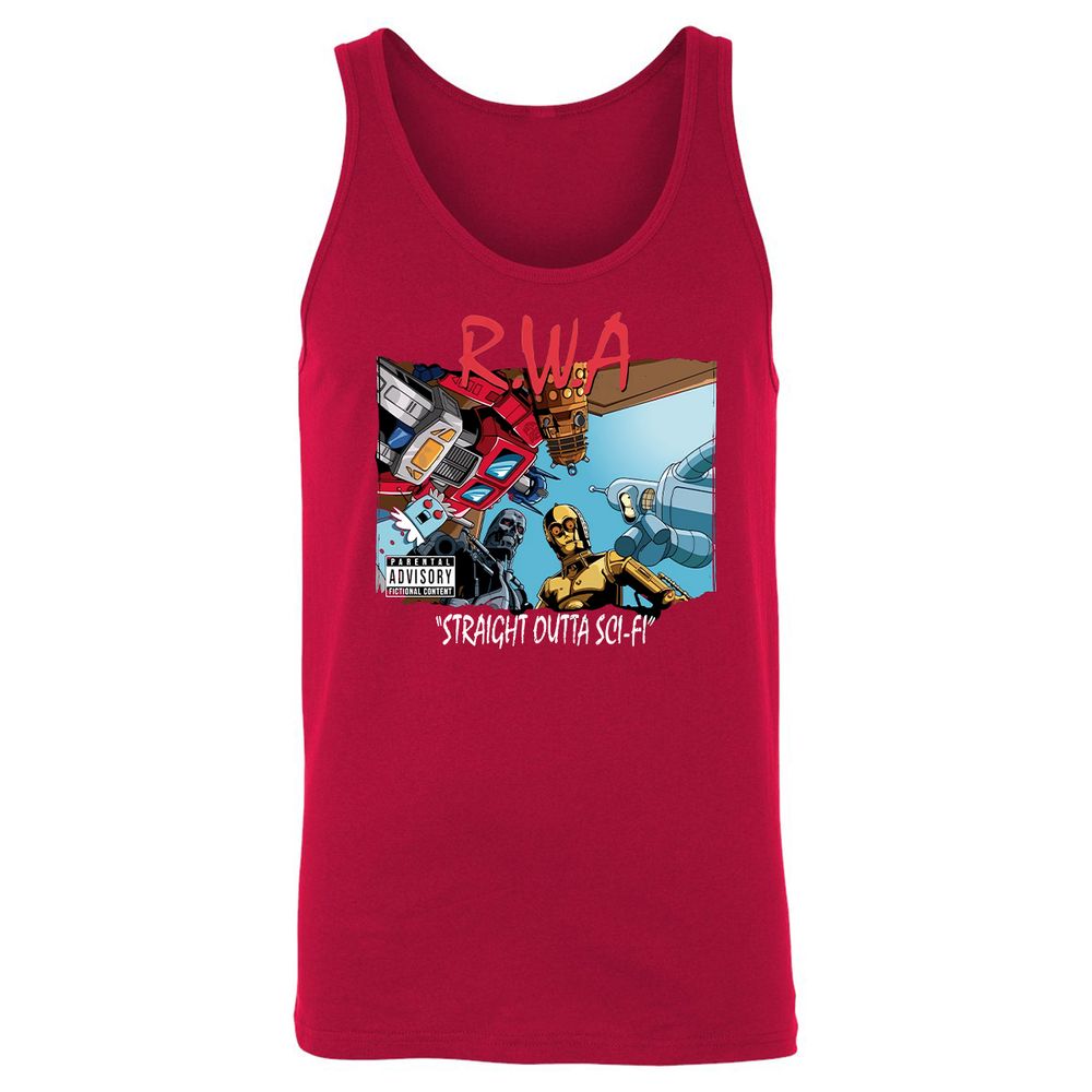 Unisex Jersey Tank - B73SD5D3 - Red - 11