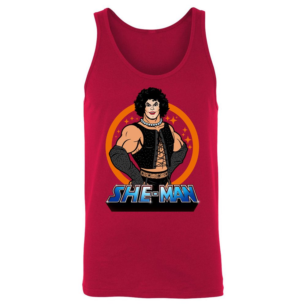 Unisex Jersey Tank - ZD87KSJM - Red - 11