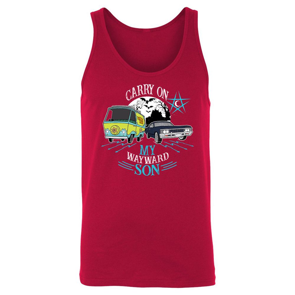 Unisex Jersey Tank - X1CE51QF - Red - 11