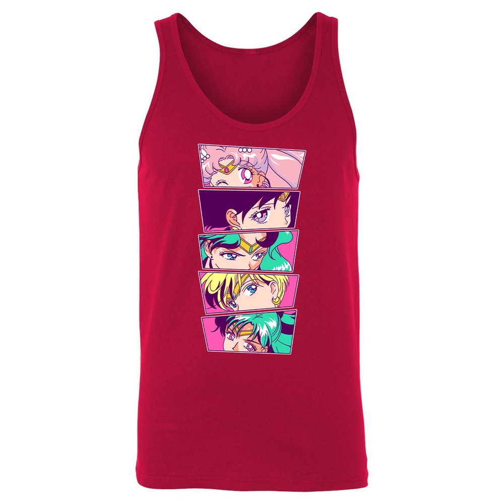 Unisex Jersey Tank - L93PG7ZF - Red - 11