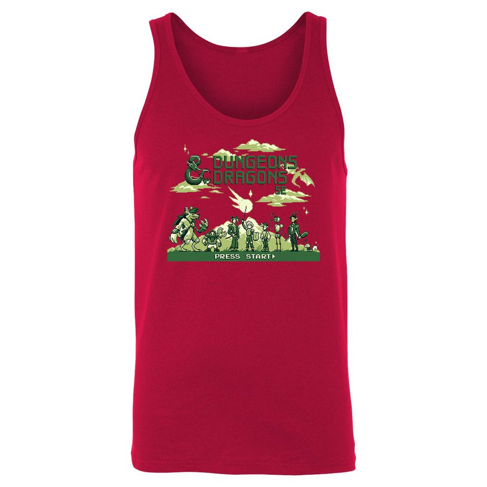 Unisex Jersey Tank - J3C2KQ4F - Red - 11