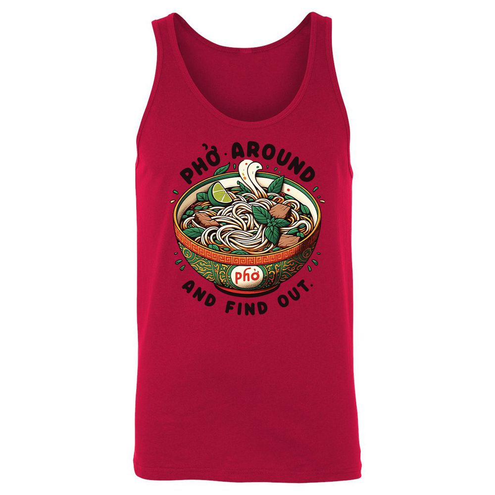 Unisex Jersey Tank - DEDQ4PBW - Red - 11