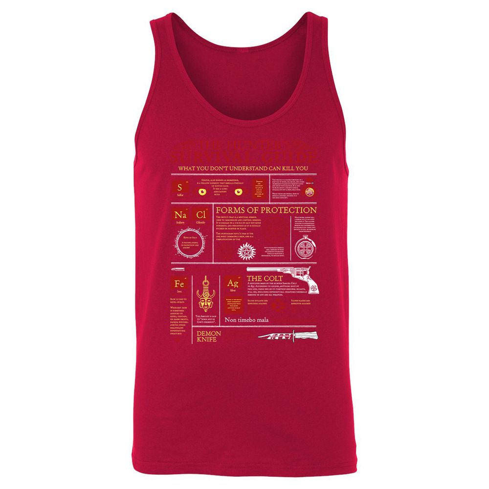 Unisex Jersey Tank - ZSTQVVV3 - Red - 11