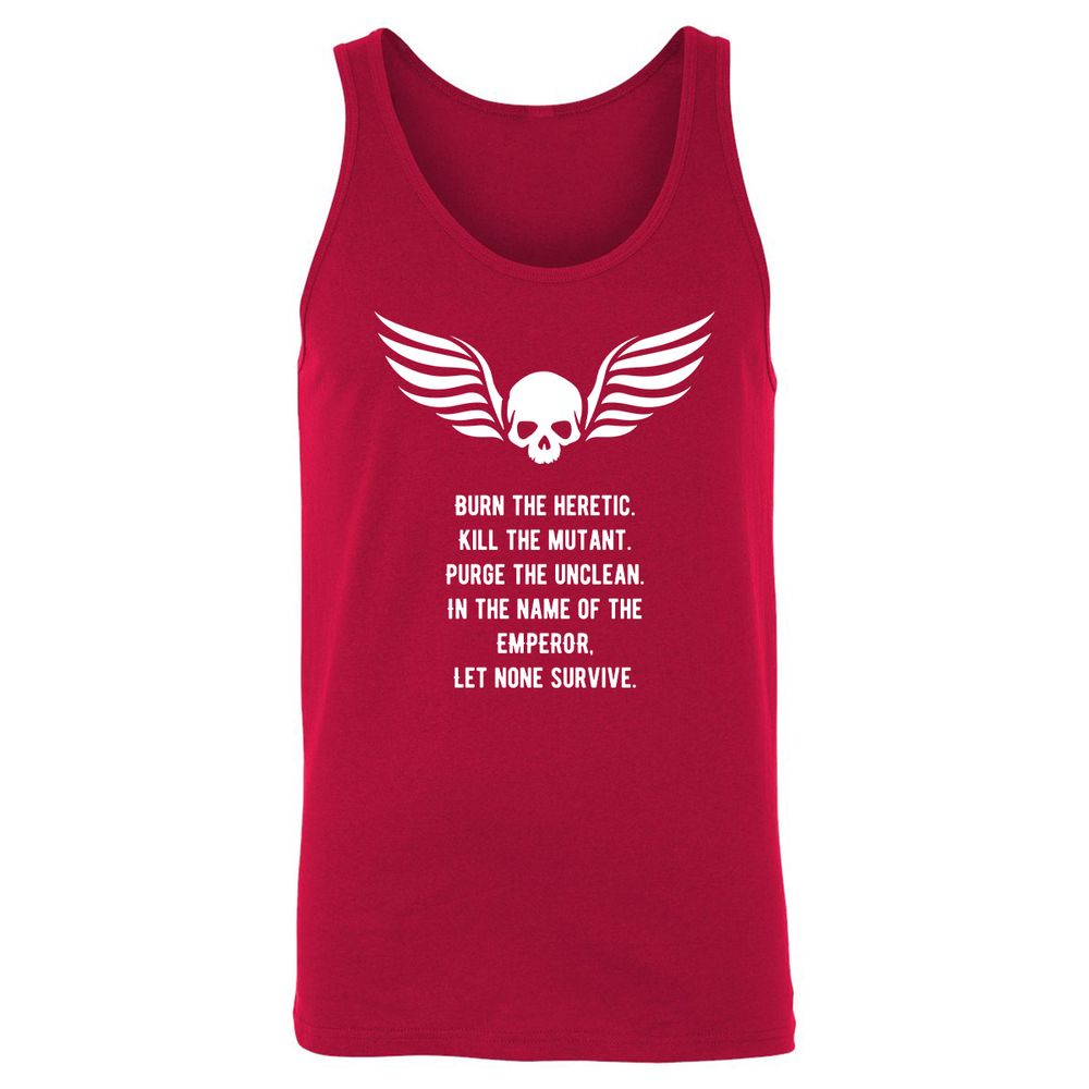 Unisex Jersey Tank - F9ZH43ZS - Red - 11