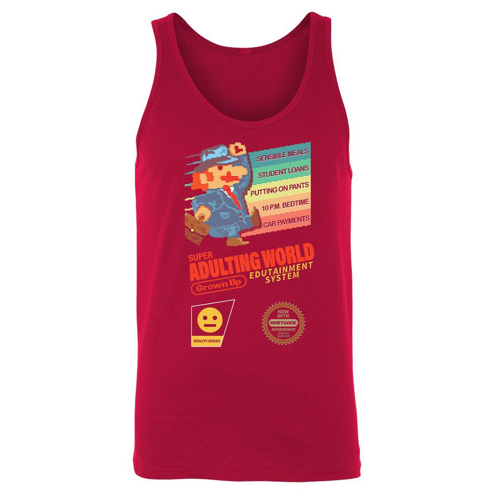 Unisex Jersey Tank - DAV5KT75 - Red - 11