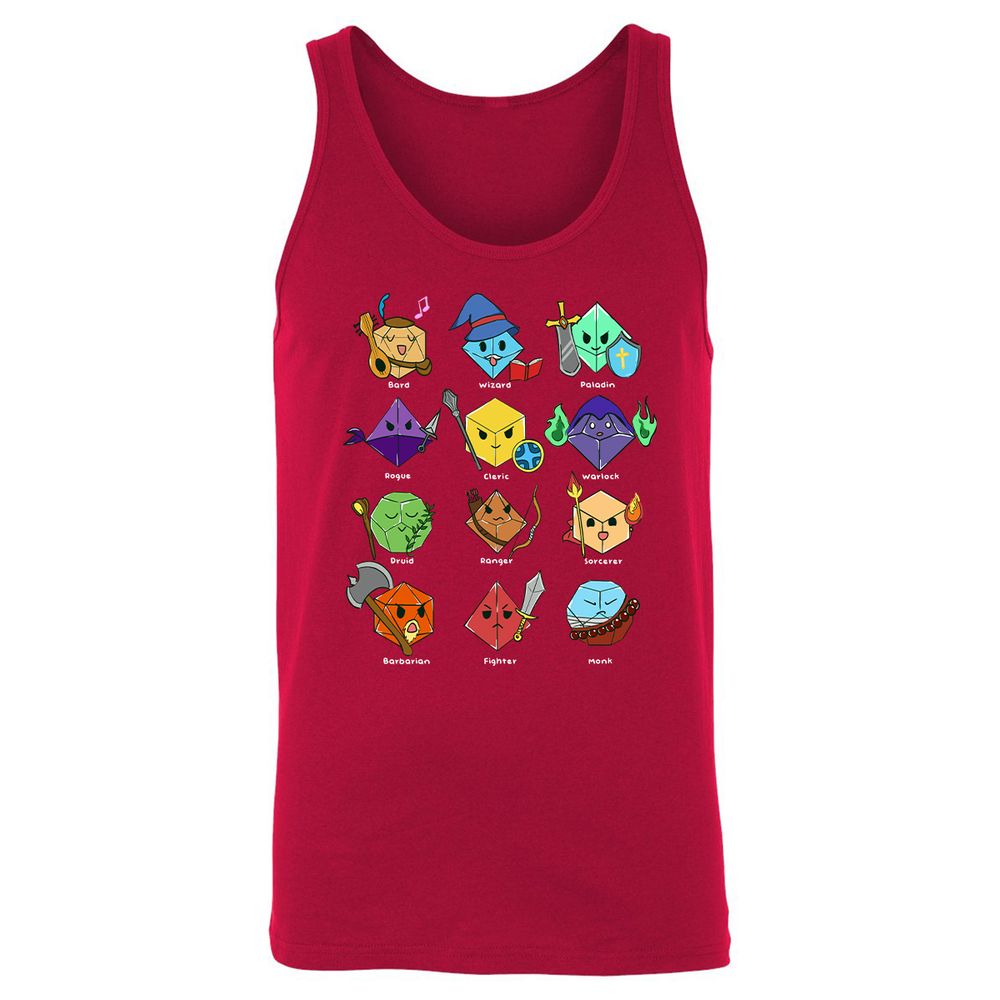 Unisex Jersey Tank - S38J2G6E - Red - 11