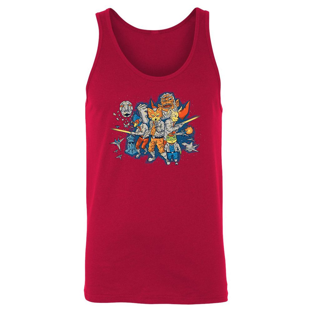 Unisex Jersey Tank - XQ45WR84 - Red - 11