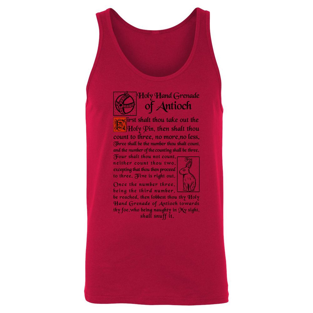 Unisex Jersey Tank - 31K5QH1T - Red - 11