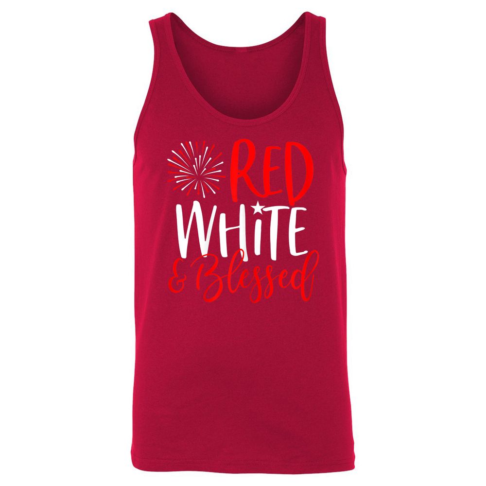 Unisex Jersey Tank - GXQDTR9S - Red - 11