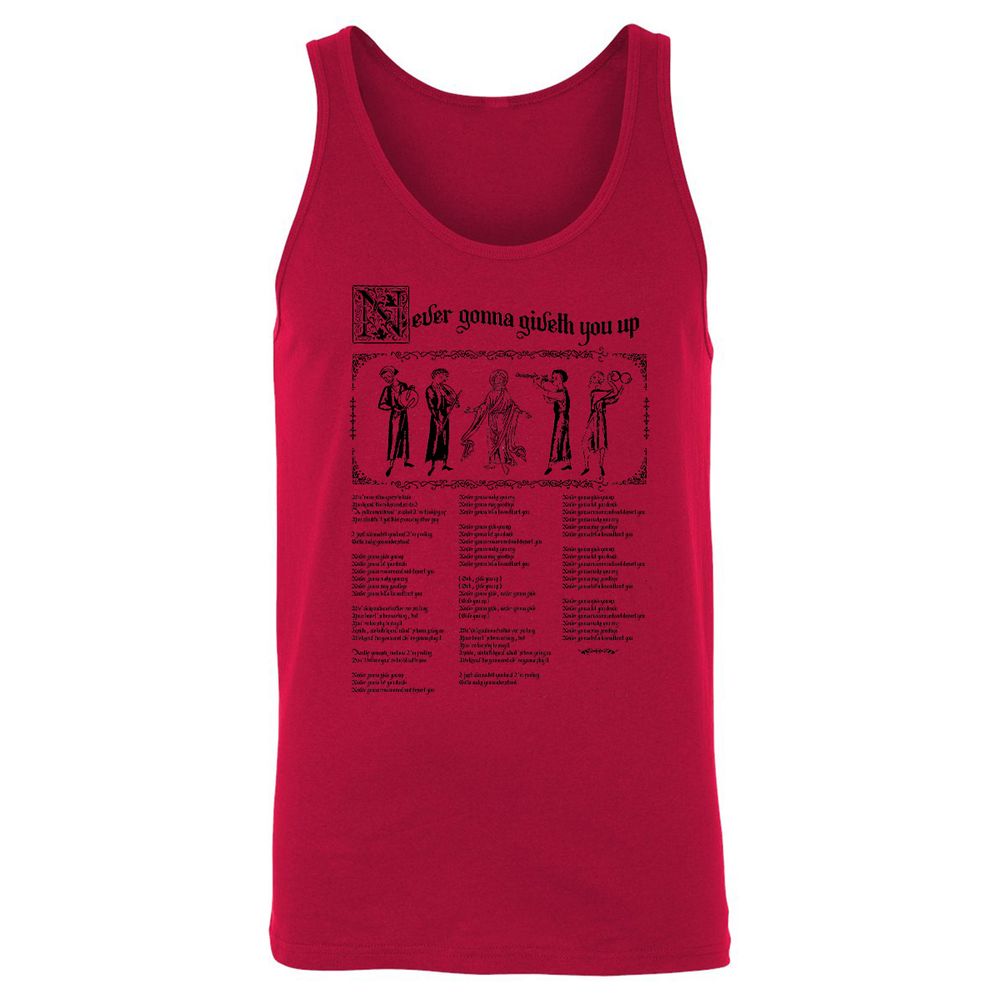 Unisex Jersey Tank - ZPRKQQX5 - Red - 11
