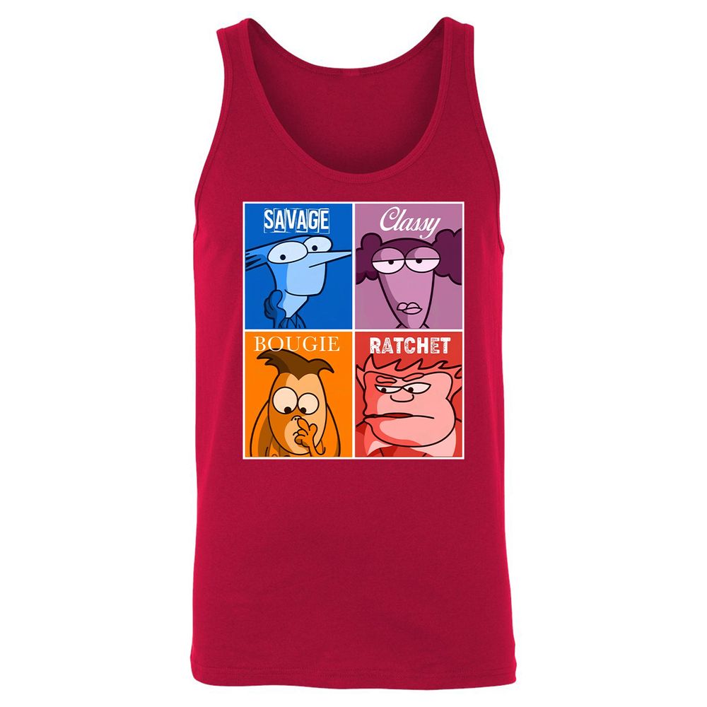 Unisex Jersey Tank - QZVAFXHK - Red - 11