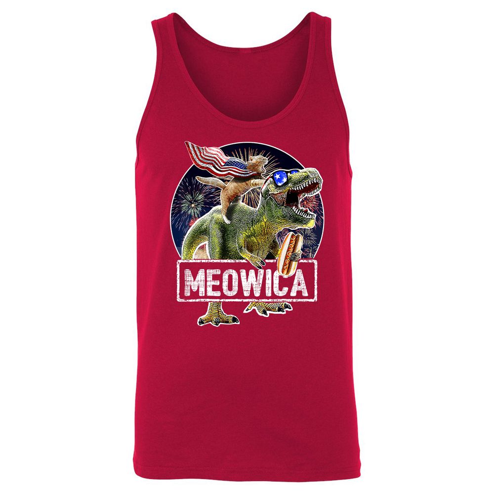 Unisex Jersey Tank - BPCB7HH8 - Red - 11