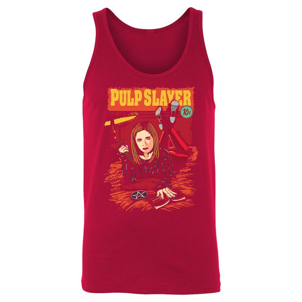 Unisex Jersey Tank - WMV7ZVN8 - Red - 11