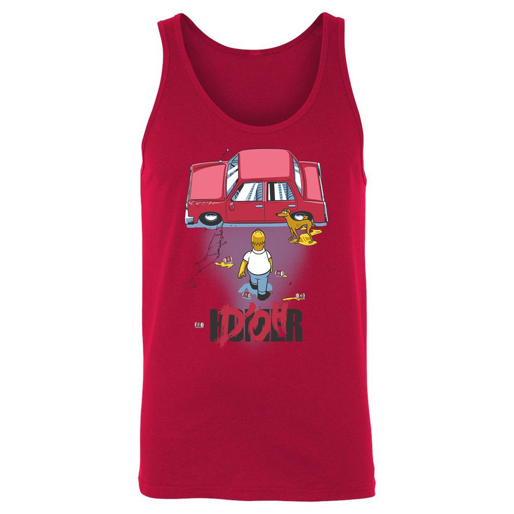 Unisex Jersey Tank - SUJK5QKJ - Red - 11