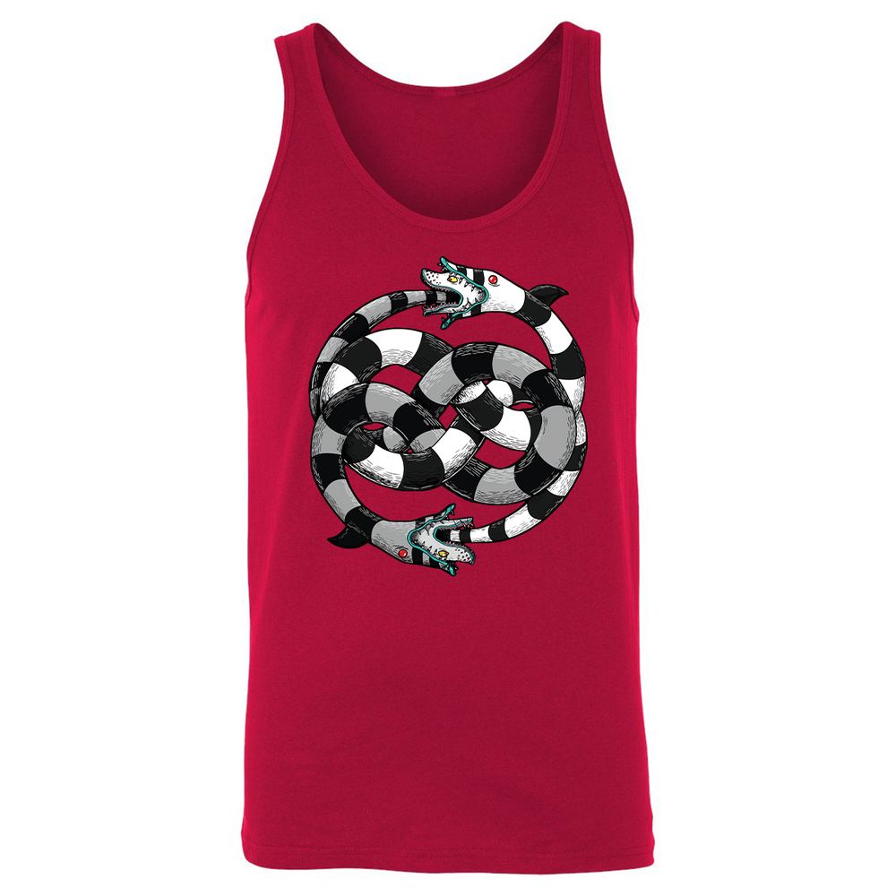 Unisex Jersey Tank - AUHVAXEX - Red - 11