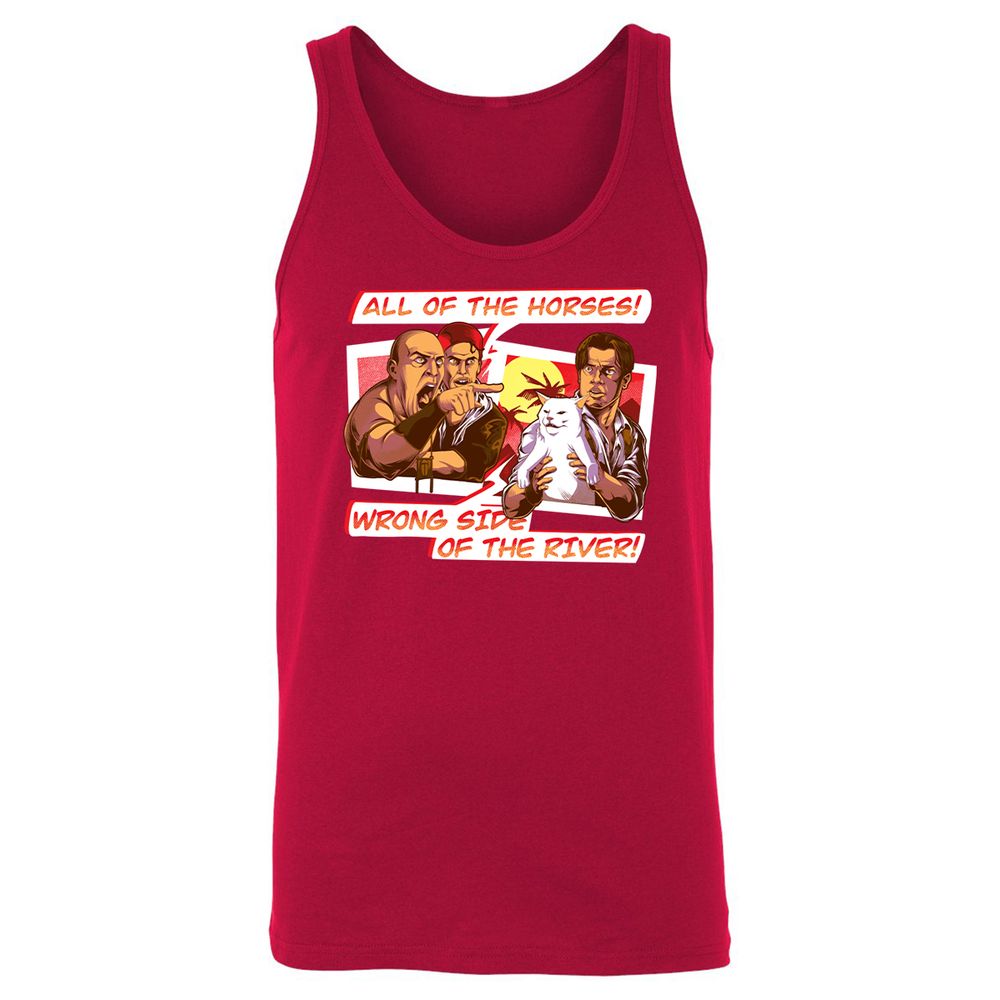 Unisex Jersey Tank - XE1WA5NQ - Red - 11