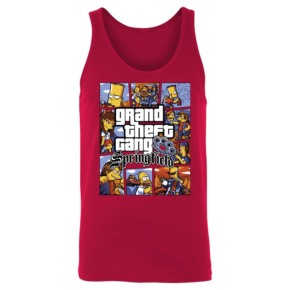 Unisex Jersey Tank - 53LX5PCK - Red - 11