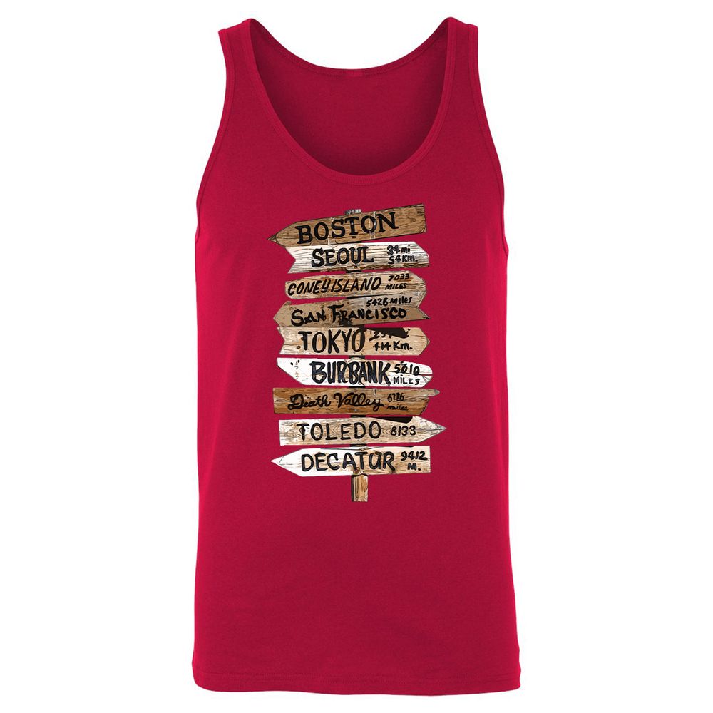 Unisex Jersey Tank - HEQ2X5LN - Red - 11