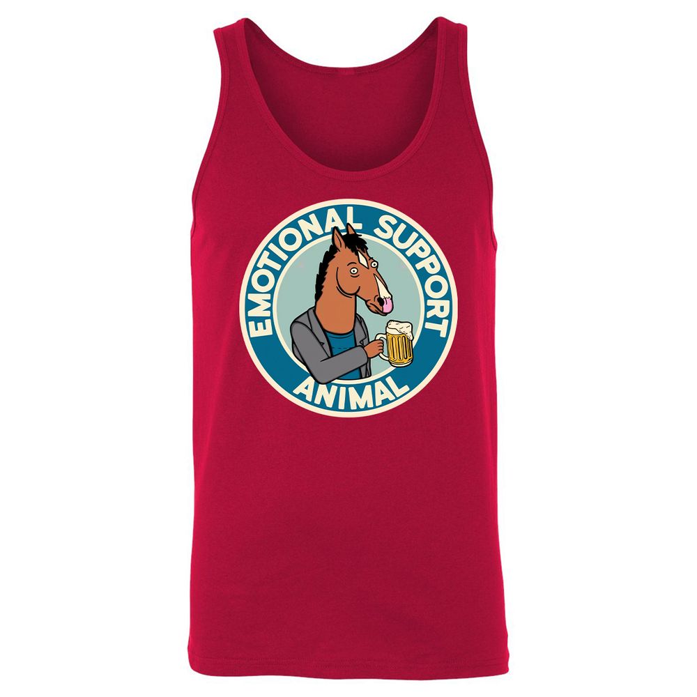 Unisex Jersey Tank - Y1CPJDX2 - Red - 11