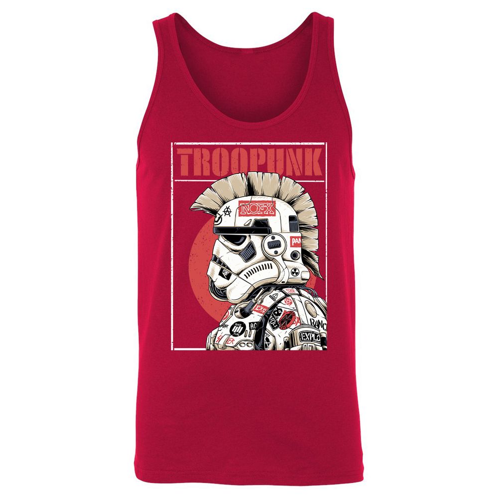 Unisex Jersey Tank - ENU7CS8A - Red - 11