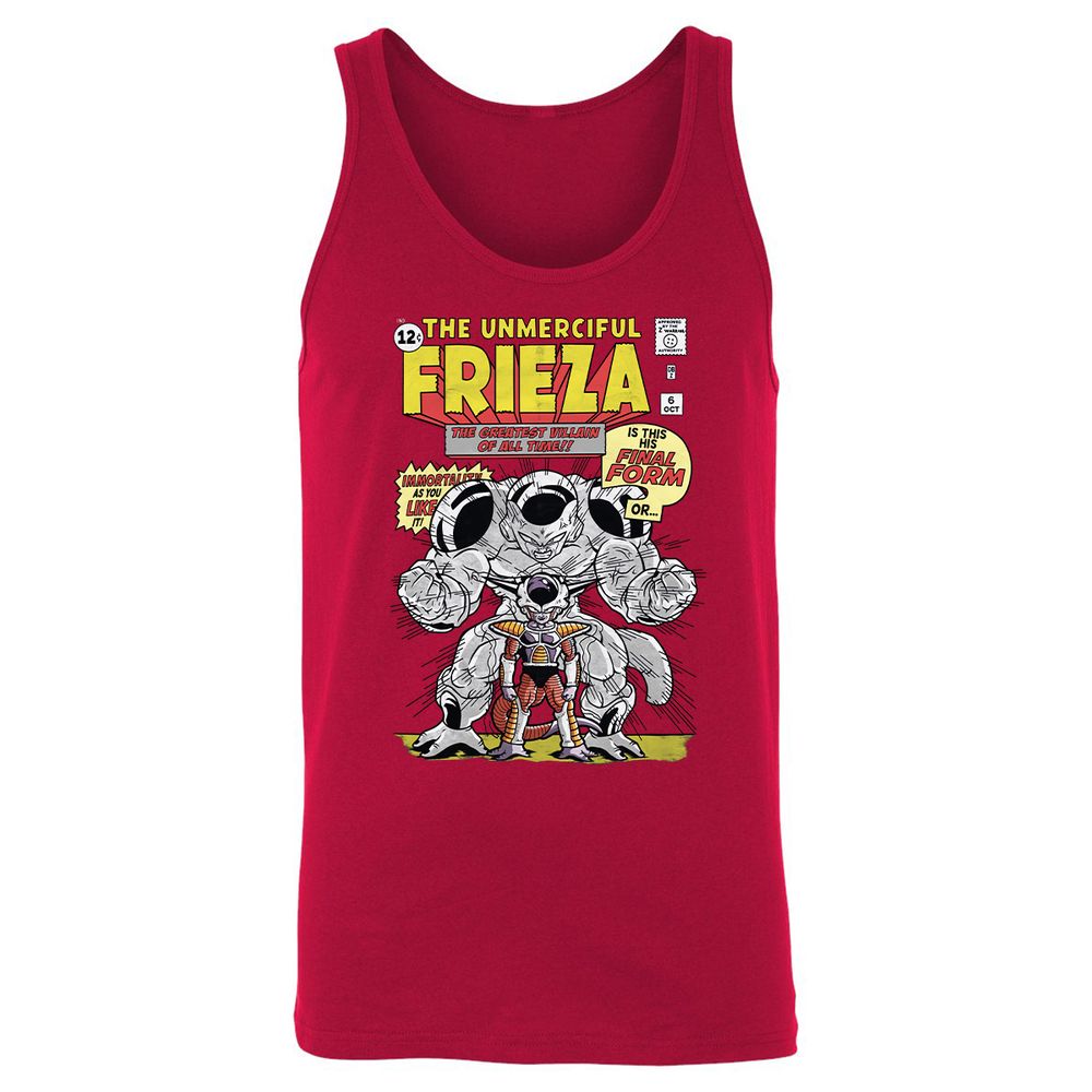 Unisex Jersey Tank - X3QMS76L - Red - 11