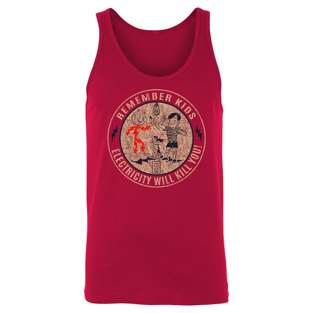 Unisex Jersey Tank - XN1GU6E9 - Red - 11
