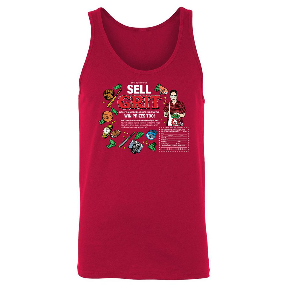 Unisex Jersey Tank - 55PXCDY7 - Red - 11