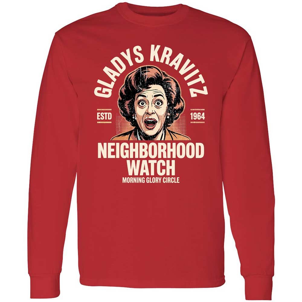 Long Sleeve T-Shirt - QVQH68N3 - Red - 11