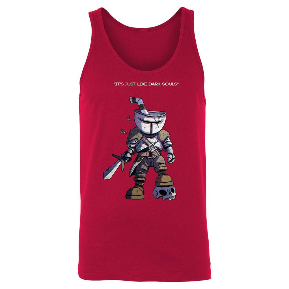 Unisex Jersey Tank - 4DRAGRXK - Red - 11