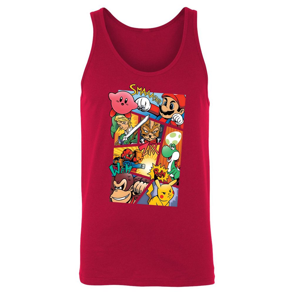 Unisex Jersey Tank - JSJ99E82 - Red - 11