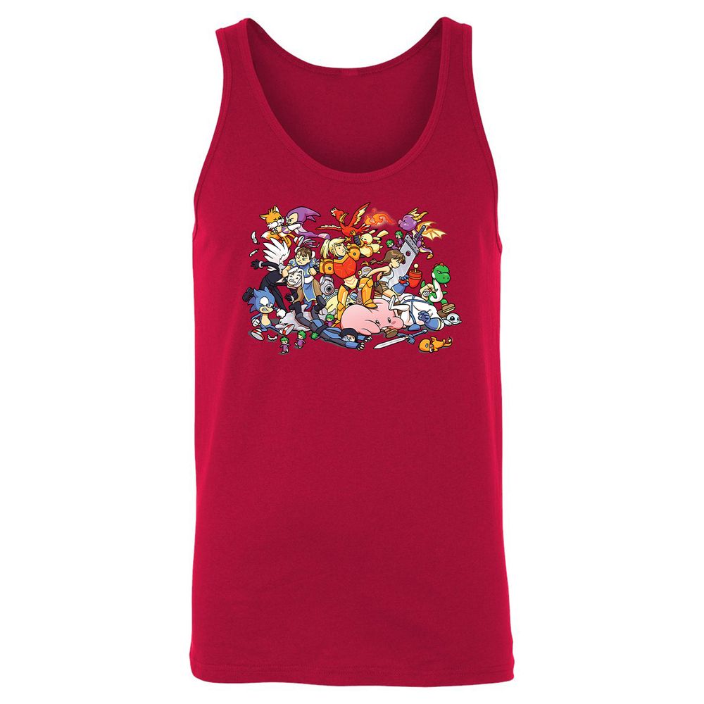 Unisex Jersey Tank - Y4UBG248 - Red - 11
