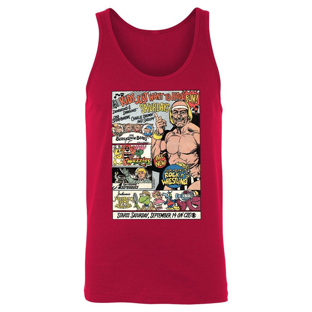 Unisex Jersey Tank - Y3YWX55G - Red - 11