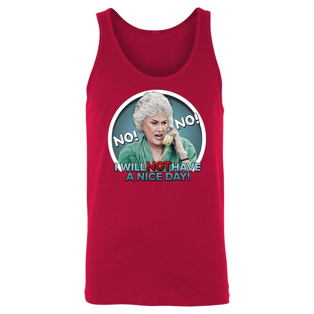 Unisex Jersey Tank - X4L1RA2Q - Red - 11