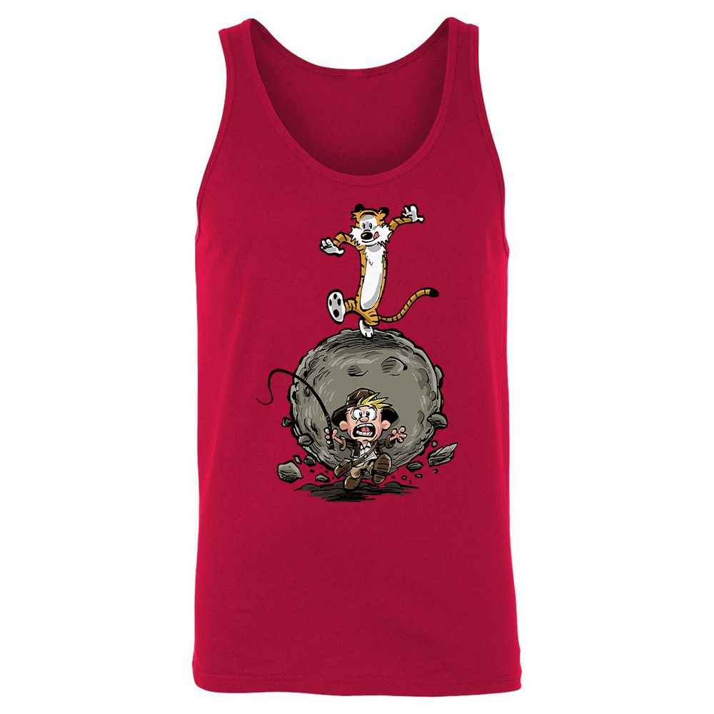 Unisex Jersey Tank - B6V2NNYM - Red - 11