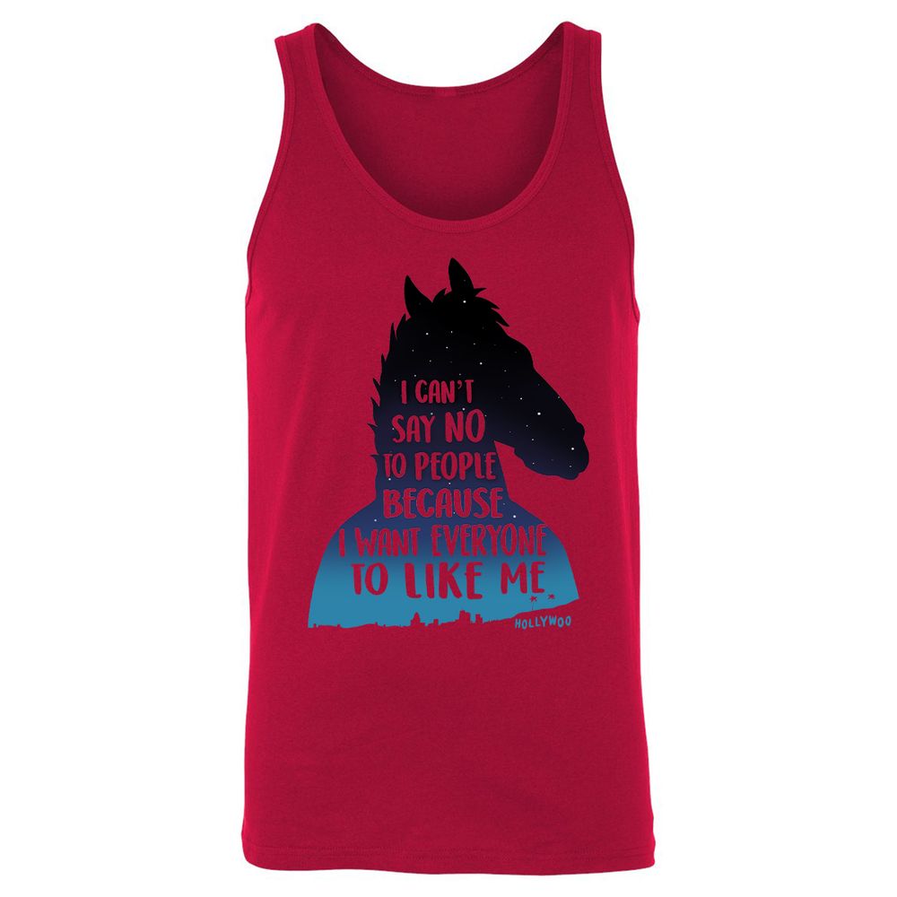 Unisex Jersey Tank - E5TQBQPD - Red - 11
