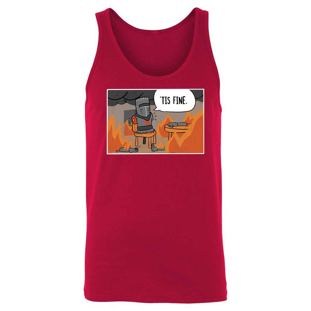 Unisex Jersey Tank - XH4UTK92 - Red - 11