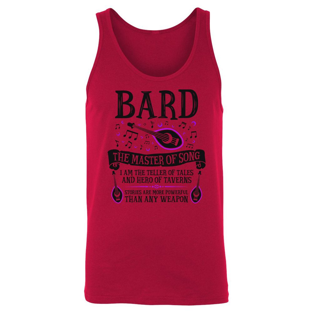 Unisex Jersey Tank - RQD9F87S - Red - 11