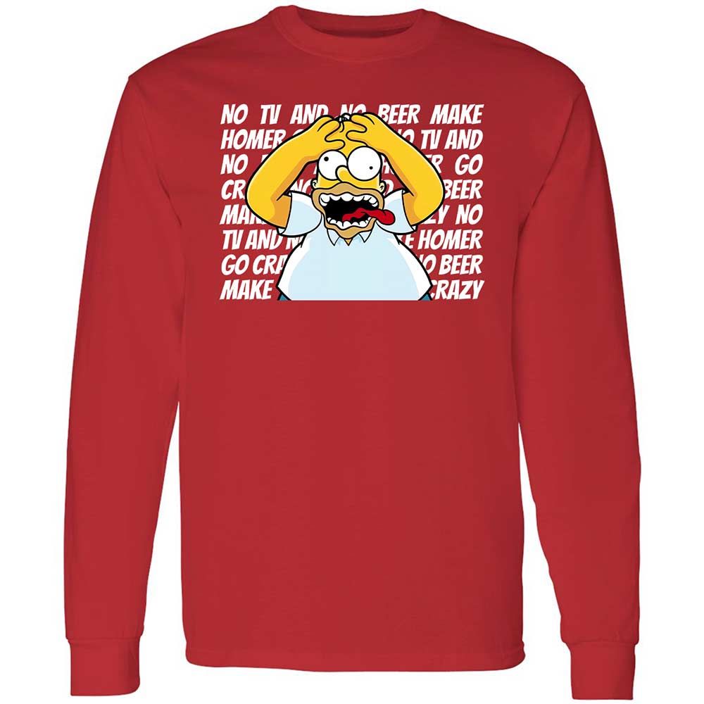 No TV and No Beer Make Homer Go Crazy - Red - 11