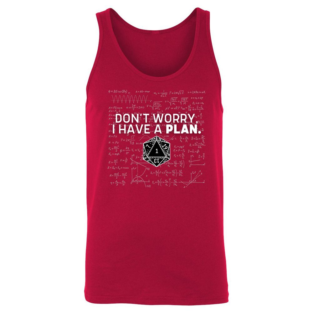 Unisex Jersey Tank - B8CQSXWR - Red - 11