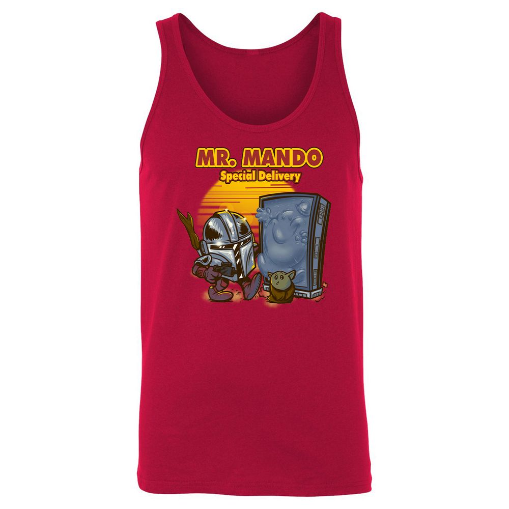 Unisex Jersey Tank - R2J6GG3F - Red - 11