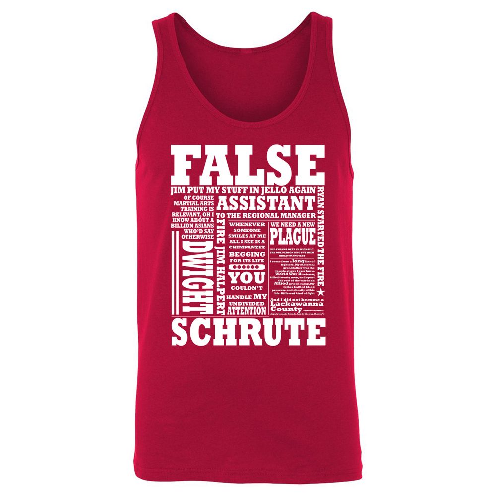 Unisex Jersey Tank - R4FCHQ5N - Red - 11