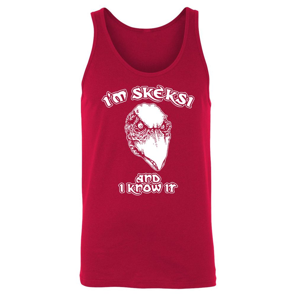 Unisex Jersey Tank - XQH4UW9A - Red - 11