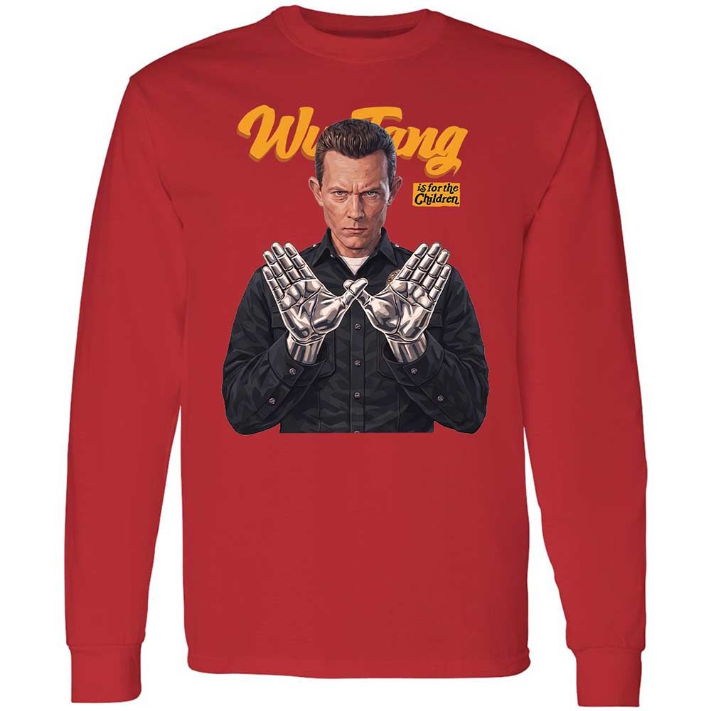 Long Sleeve T-Shirt - Black - Red - 11