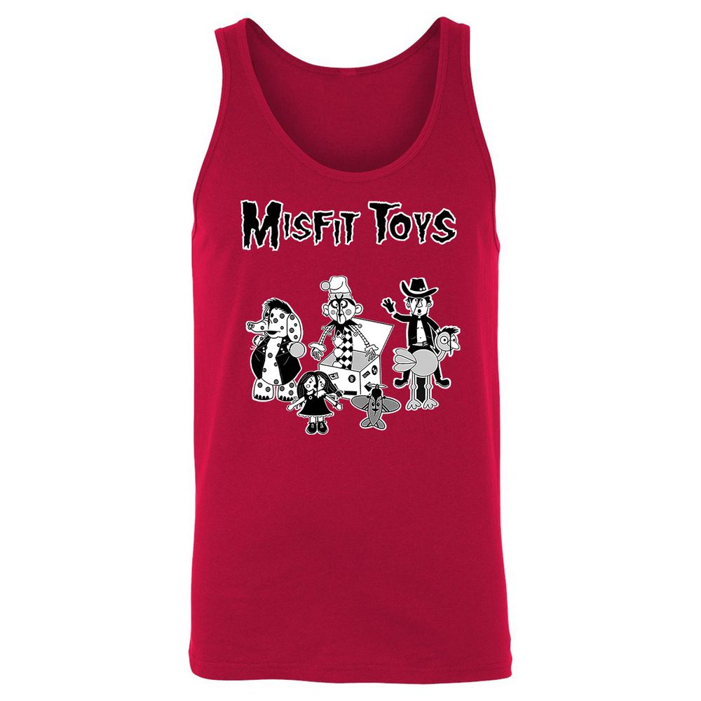 Unisex Jersey Tank - BX7Q4YQA - Red - 11