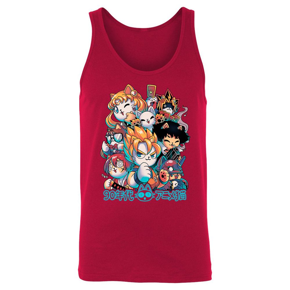 Unisex Jersey Tank - RF6XEQ45 - Red - 11